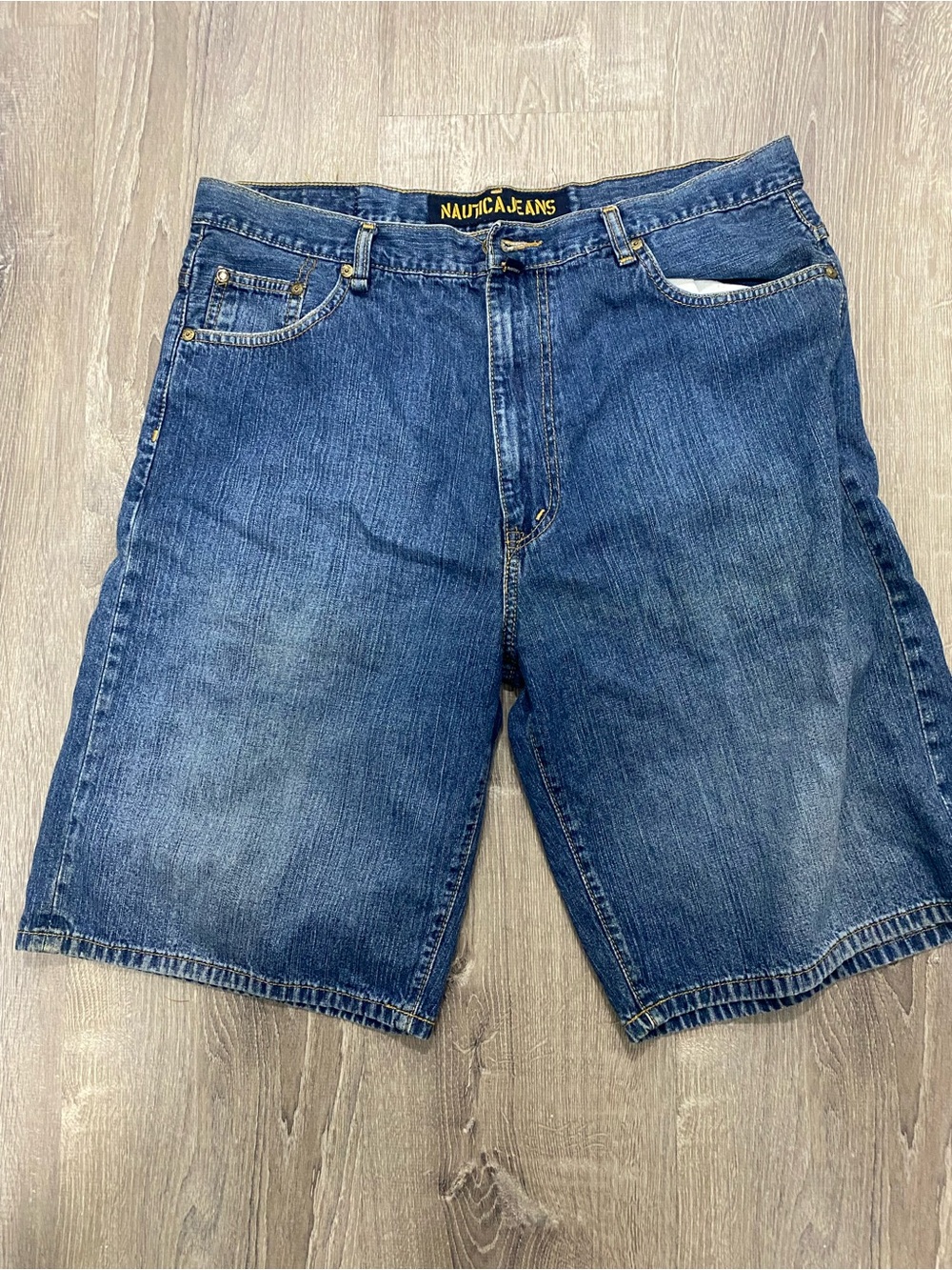 Nautica Blue Denim Relaxed Fit Jean Shorts